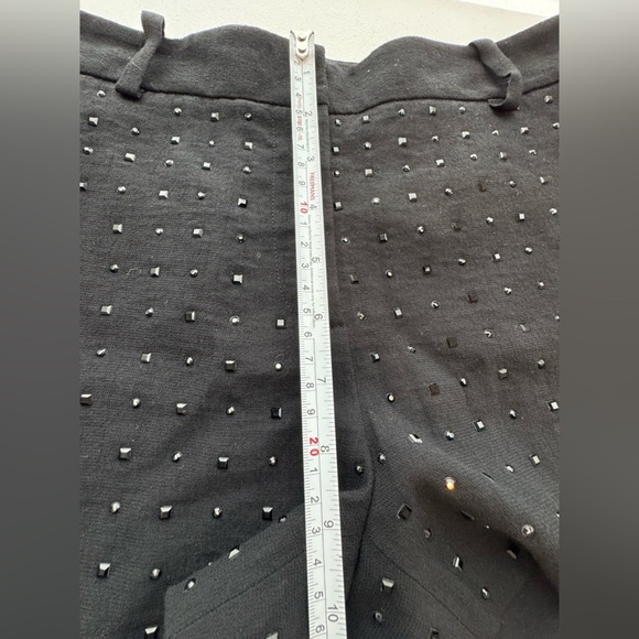 Diane Von Furstenberg NAPLES HOT FIX CRYSTAL Shorts Black Size 6 - Picture 6 of 15